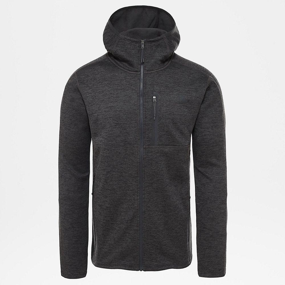 The North Face Canyonlands Hooded Ανδρικα Μπουφάν Fleece - Βαθυ Γκρι (THEQ43598)